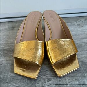 MERCEDES CASTILLO Gold Sandals